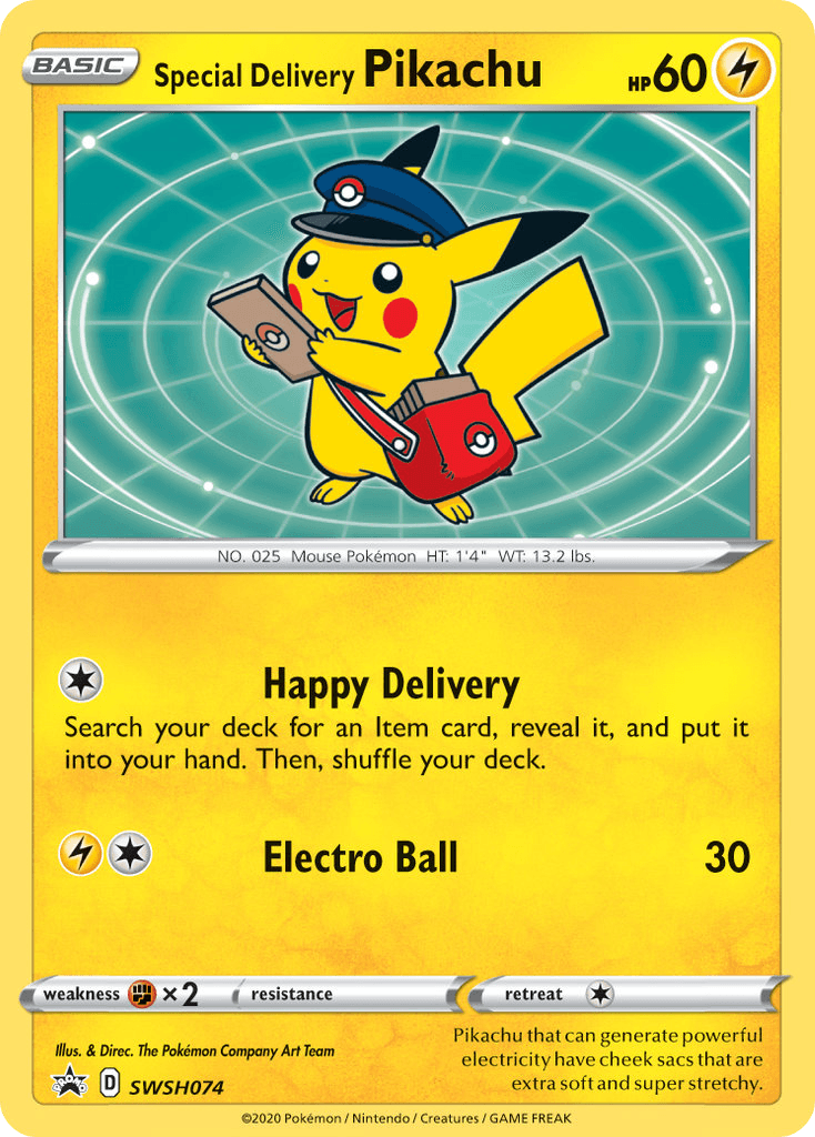 Special Delivery Pikachu SWSH074