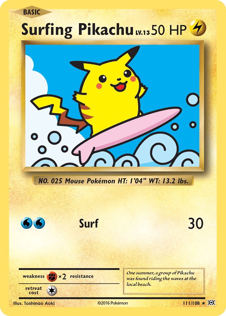 Surfing Pikachu 111