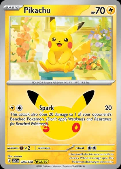 Pikachu (03/30) 025/128