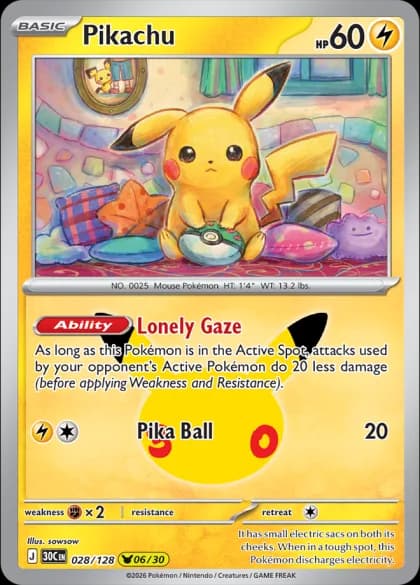 Pikachu (06/30) 028/128