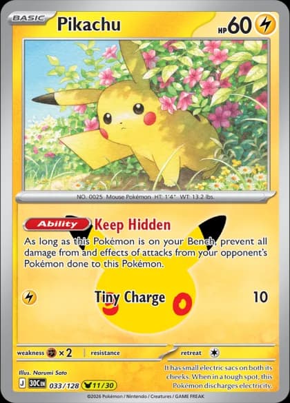 Pikachu (11/30) 033/128