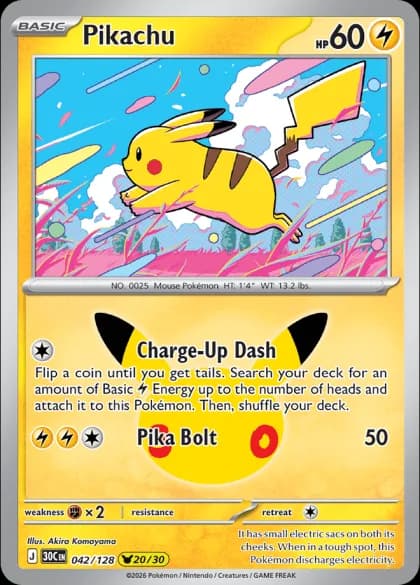 Pikachu (20/30) 042/128