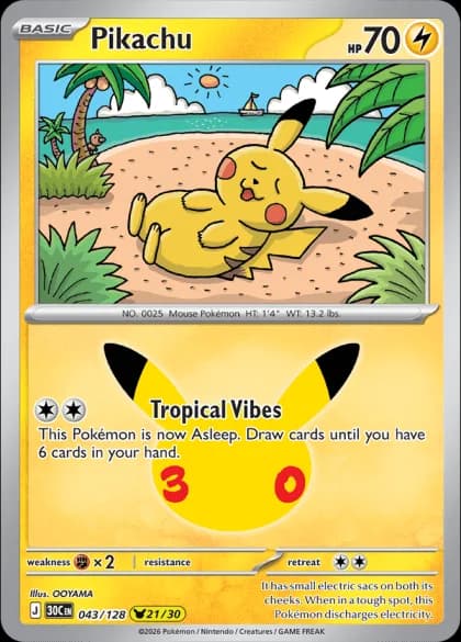 Pikachu (21/30) 043/128