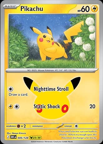 Pikachu (23/30) 045/128