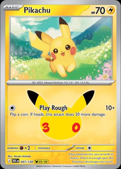 Pikachu (25/30) 047/128