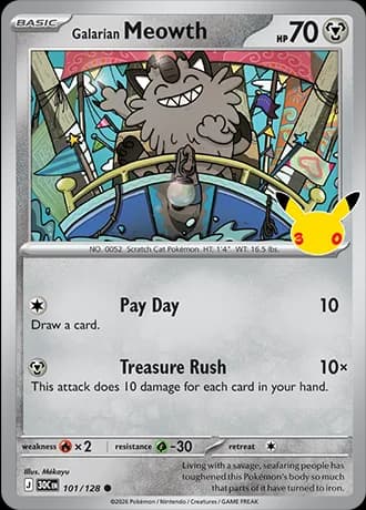 Galarian Meowth 101/128