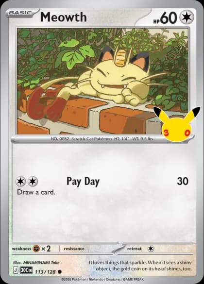 Meowth 113/128