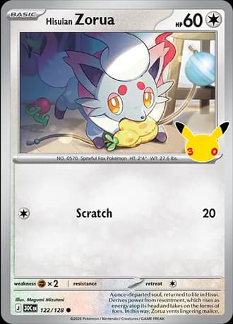 Hisuian Zorua 122/128