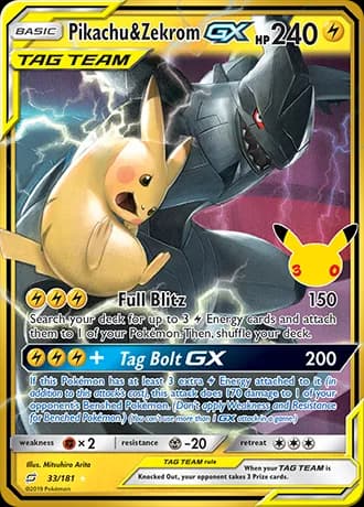 Pikachu & Zekrom-GX 33/181