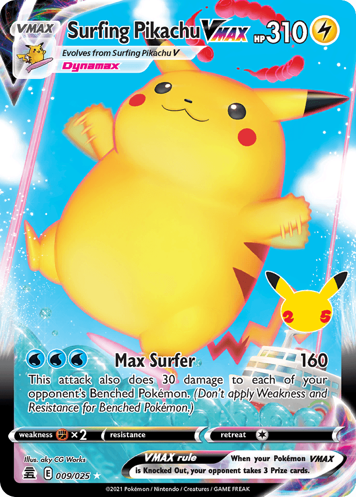Surfing Pikachu VMAX 9