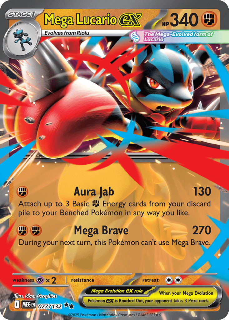 Mega Lucario ex 077/132