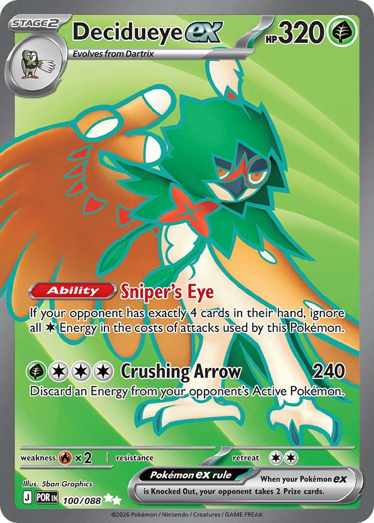 Decidueye ex 100/088
