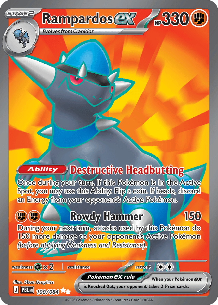 Rampardos ex 100/084