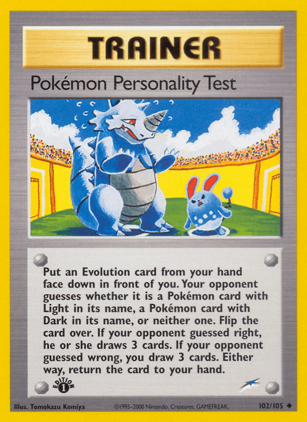 Pokémon Personality Test 102