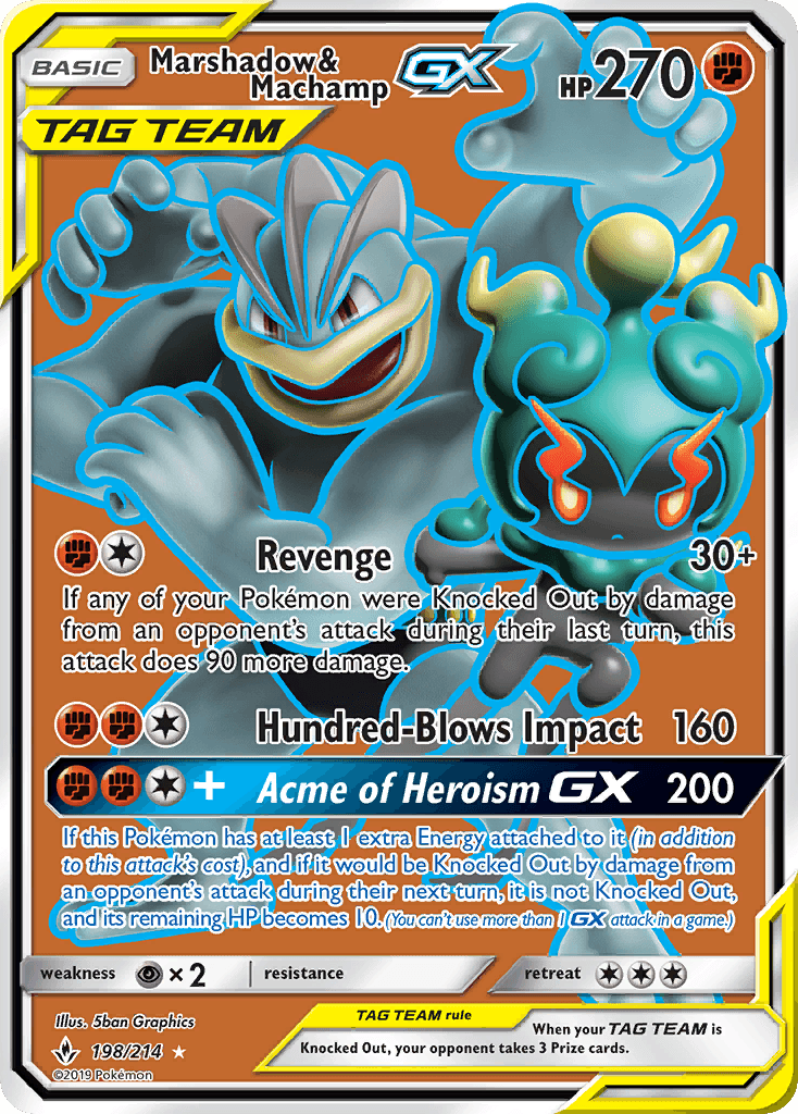 Marshadow & Machamp-GX 198
