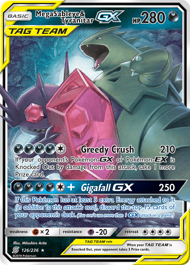Mega Sableye & Tyranitar-GX 126