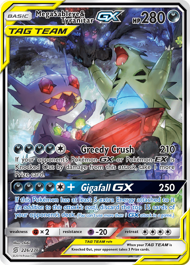 Mega Sableye & Tyranitar-GX 226