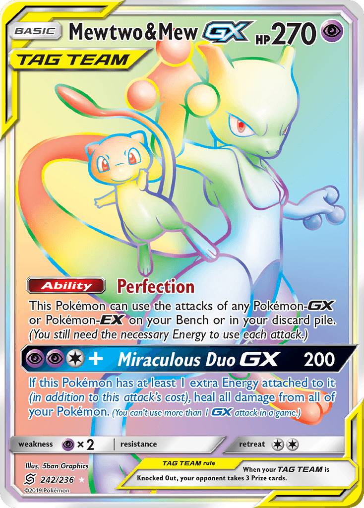 Mewtwo & Mew-GX 242