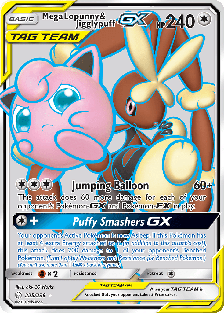 Mega Lopunny & Jigglypuff-GX 225