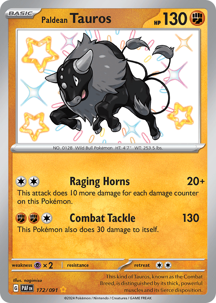 Paldean Tauros 172/091