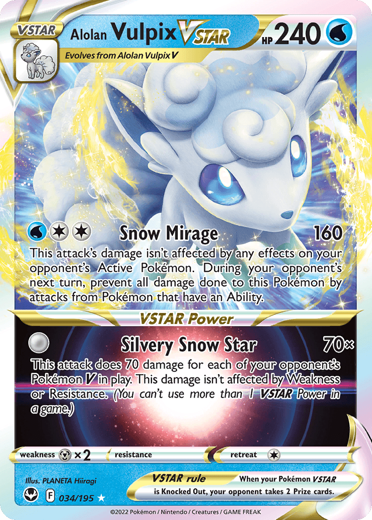 Alolan Vulpix VSTAR 34
