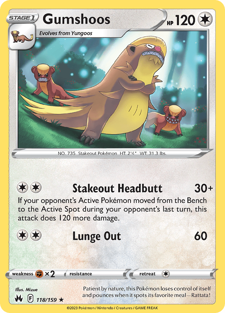 Gumshoos 118/159