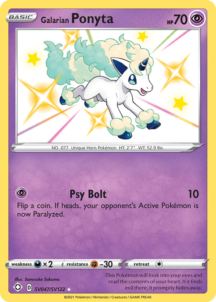 Galarian Ponyta SV047