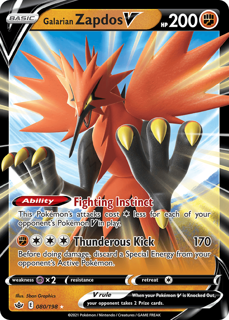Galarian Zapdos V 80