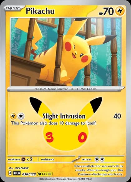Pikachu (14/30) 036/128
