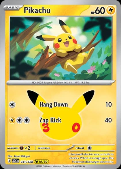 Pikachu (19/30) 041/128