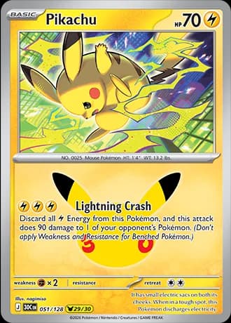 Pikachu (29/30) 051/128
